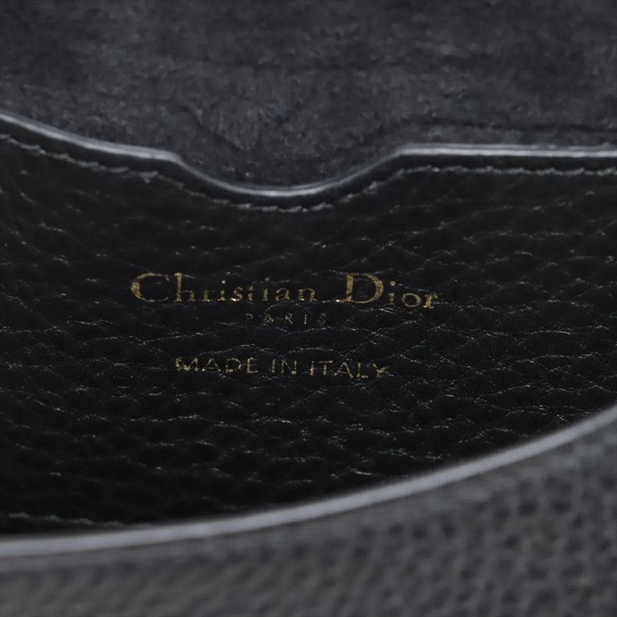 Christian Dior Bobby Leather Shoulder Bag Black