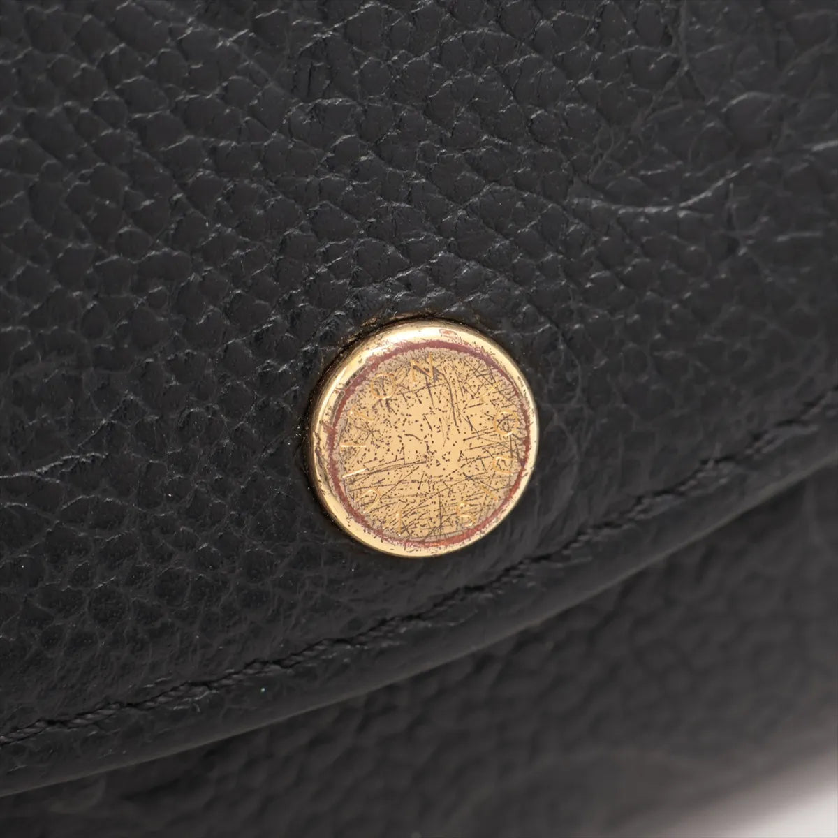 Louis Vuitton Monogram Empreinte Rosary Coin Purse Noir