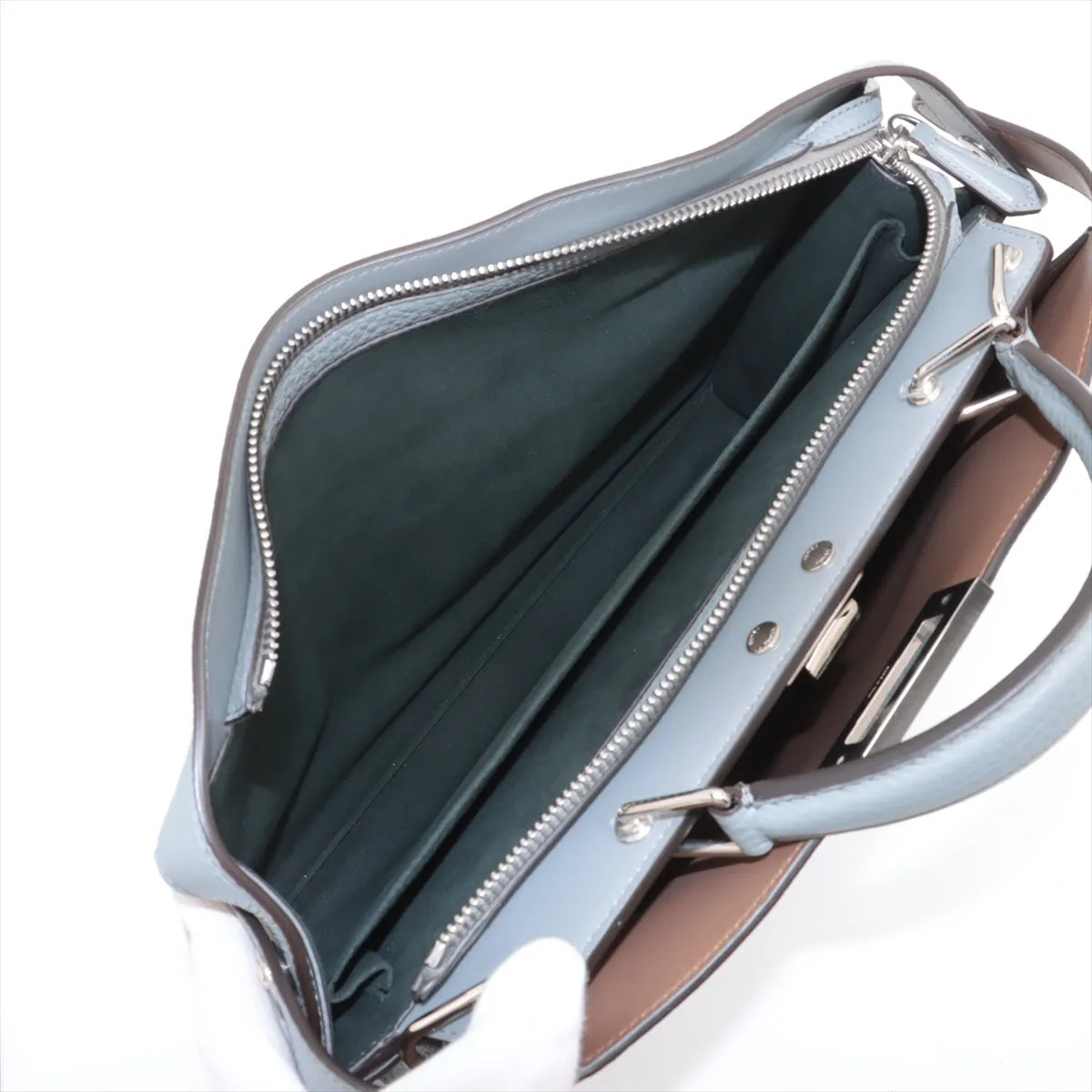 Fendi Peekaboo ISeeU Medium Shoulder Bag Gray