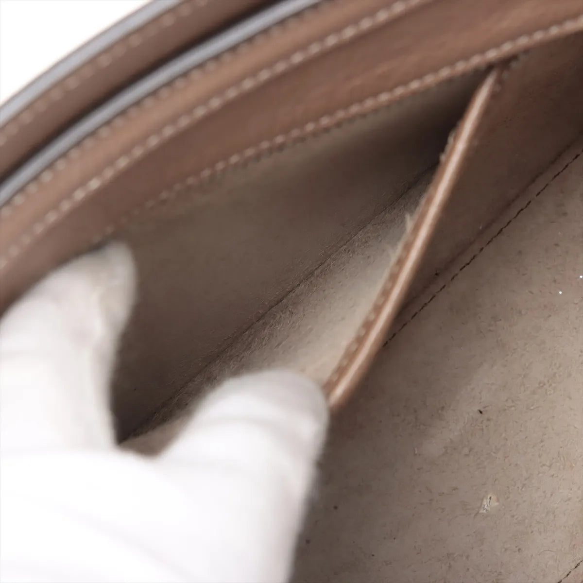 Celine Luggage Micro Leather Shopper Handbag Greige with Strap