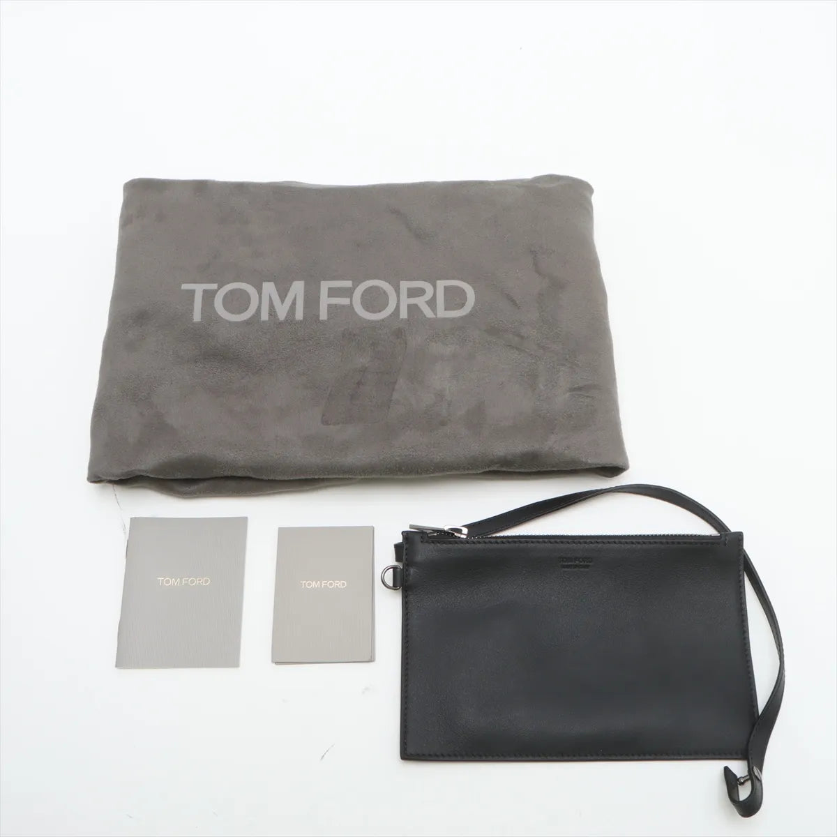 Tom Ford Leather Tote Bag Black