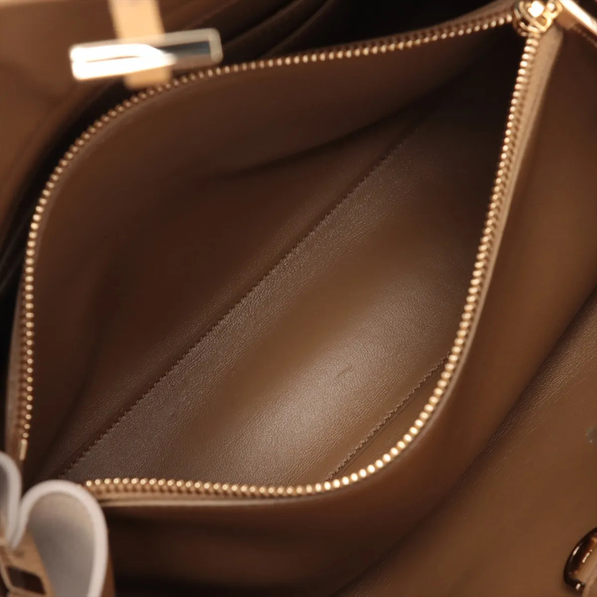 Ferragamo Hug Leather Handbag Beige