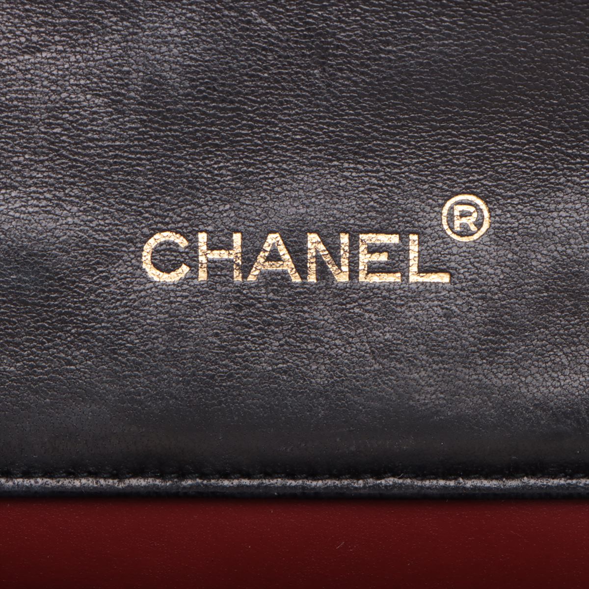 Chanel CC Logo Matelasse Lambskin Chain Shoulder Bag Black