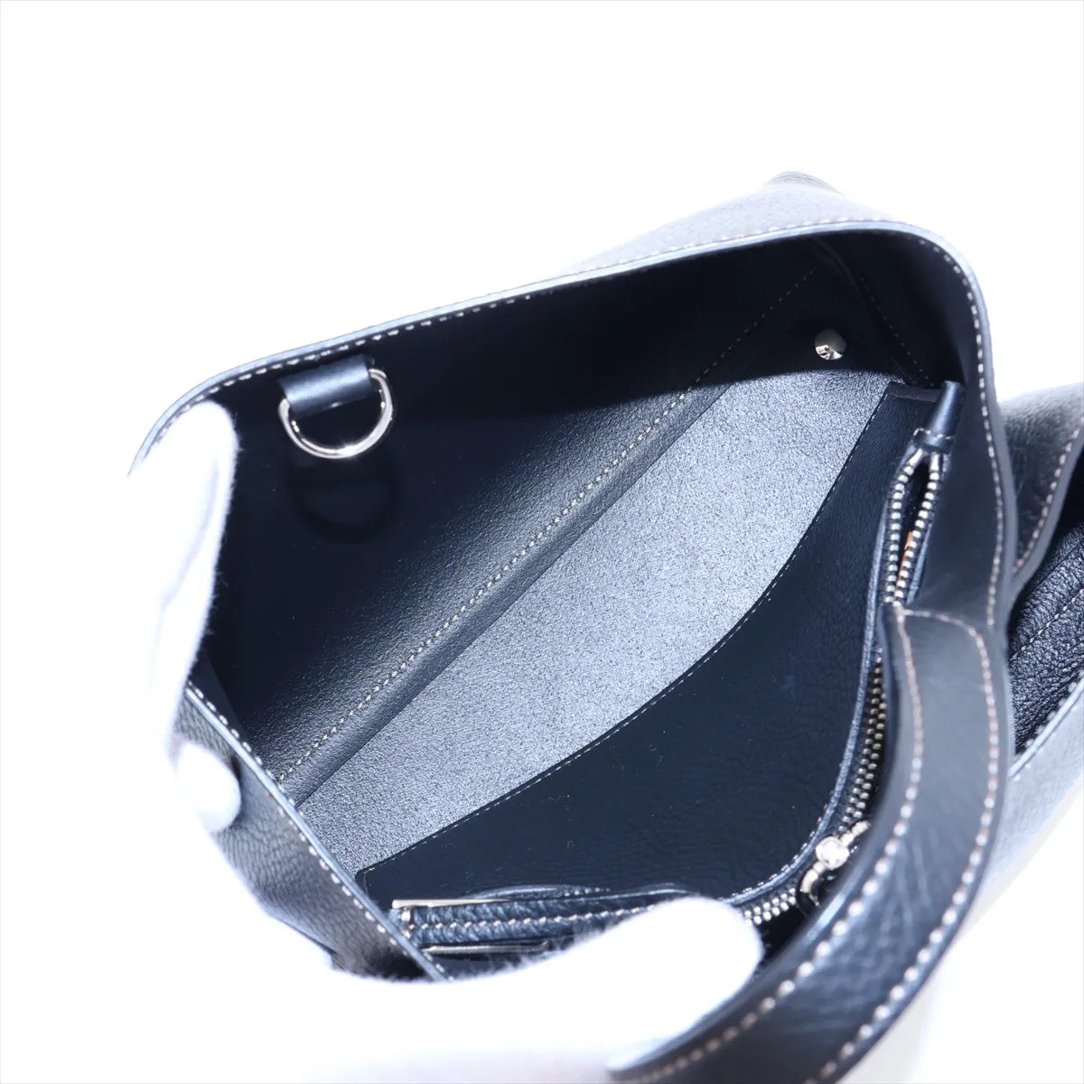 Tod's Micro T Timeless Leather Two-Way Handbag Black