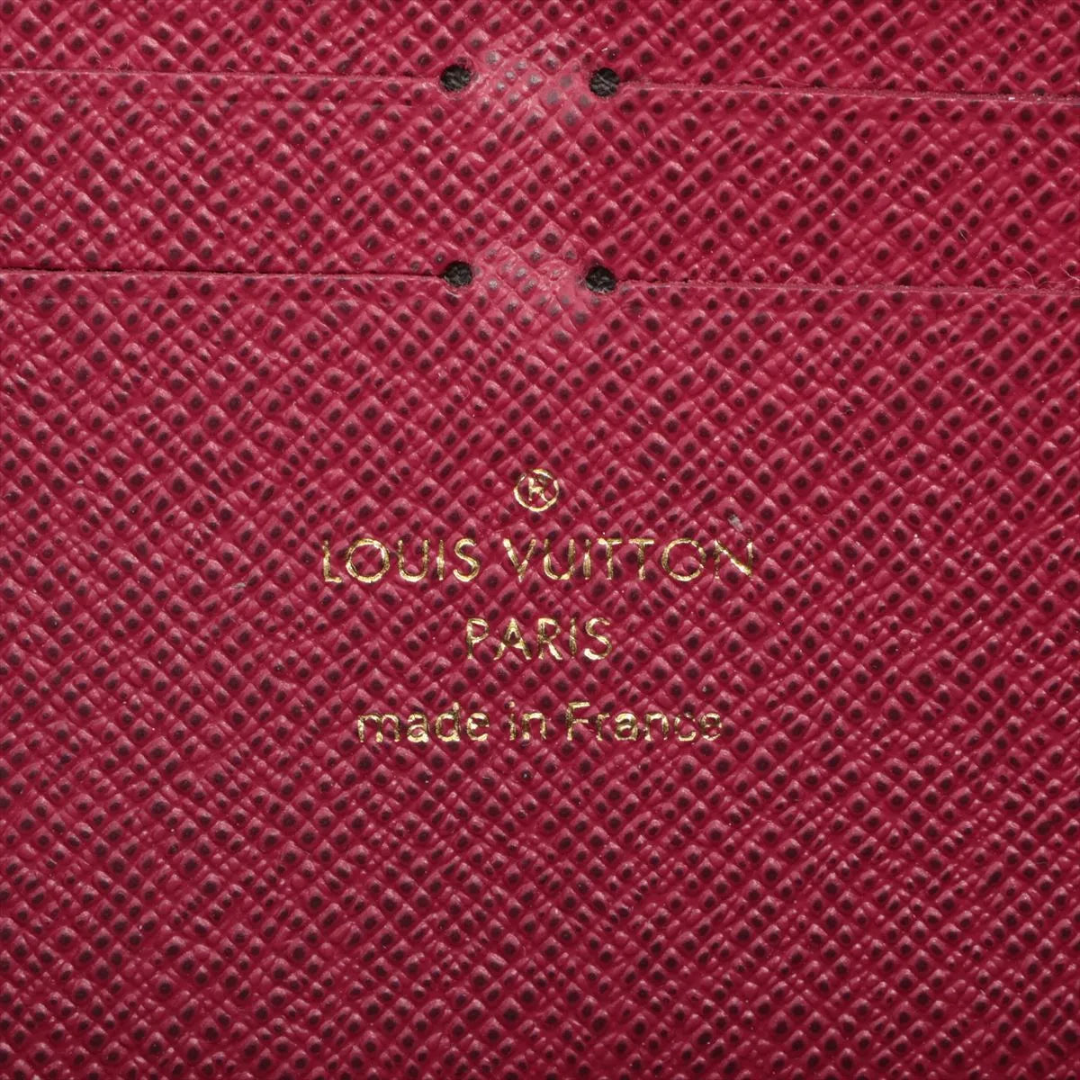 Louis Vuitton Monogram Clémence Zippy Long Wallet Fuchsia