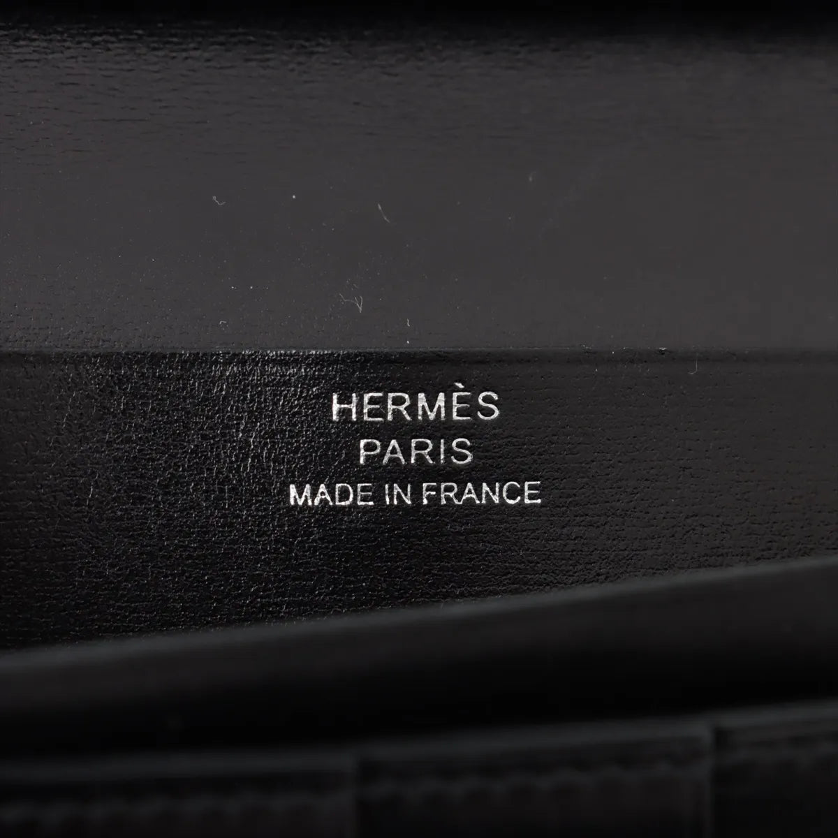 Hermès Bearn Box Calf Long Wallet Black