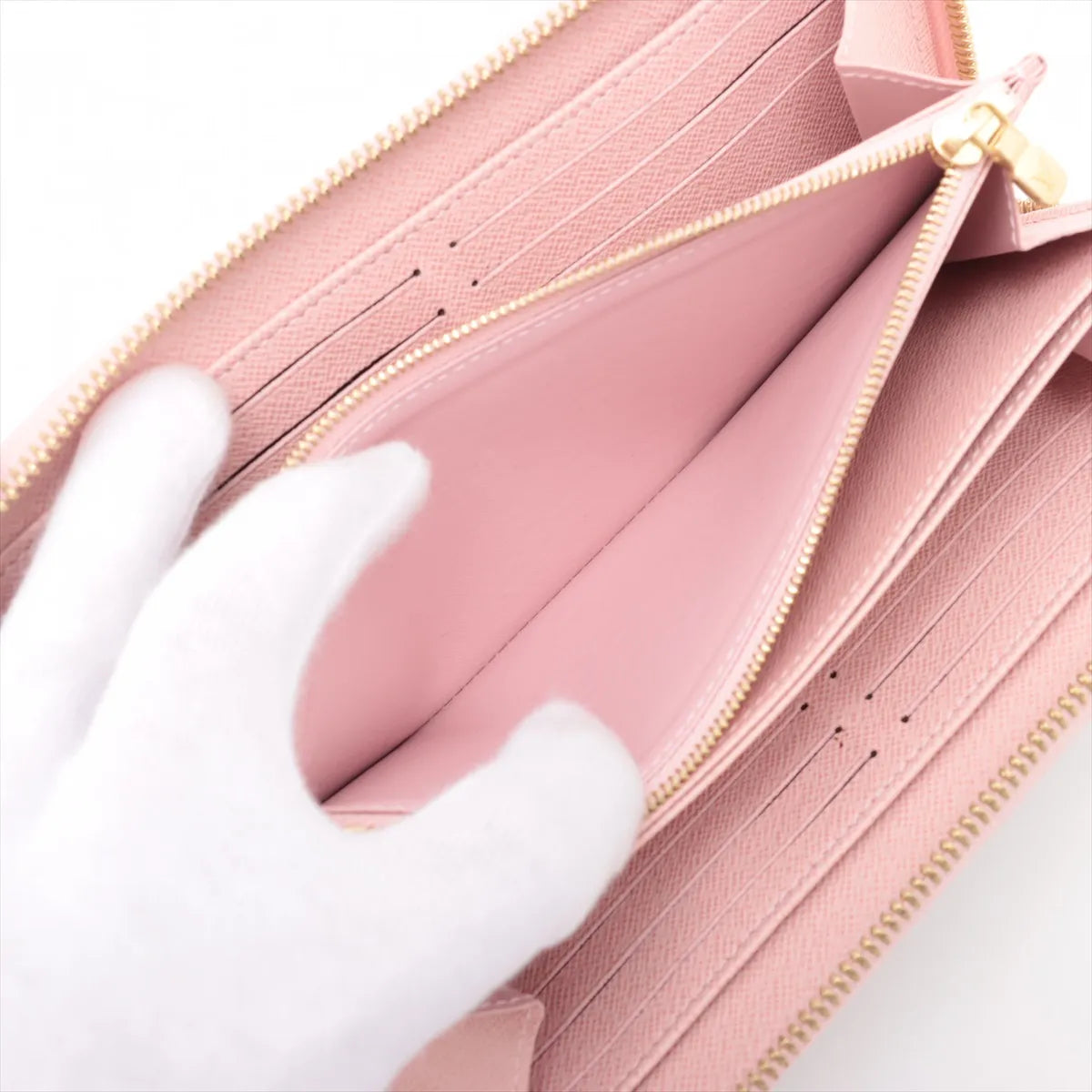 Louis Vuitton Monogram Tassel Zippy Wallet Rose Ballerine