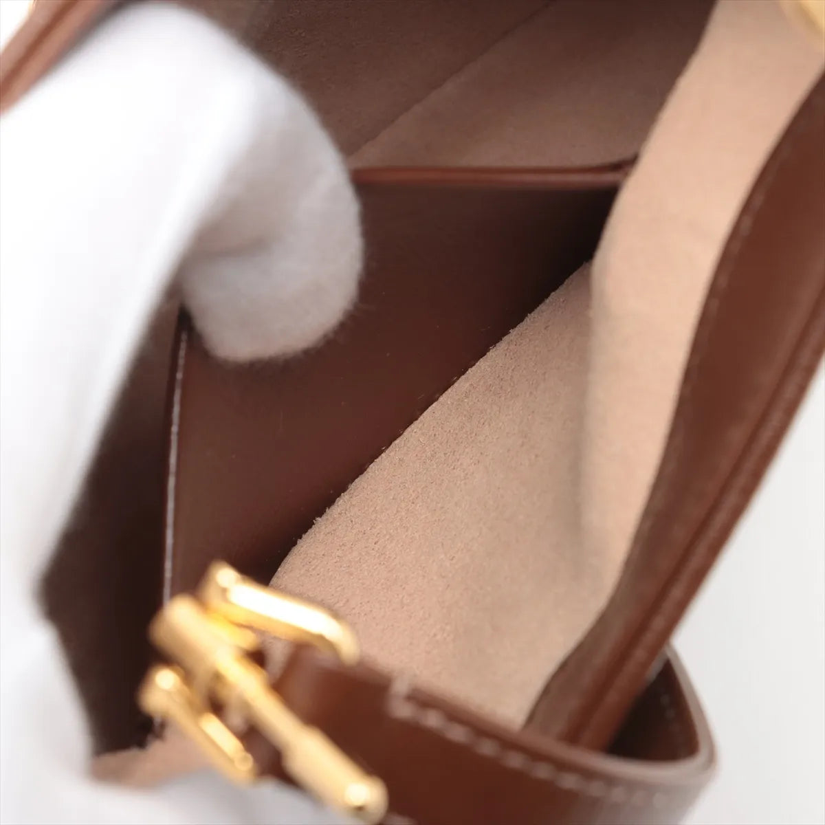 Gucci Jackie 1961 GG Supreme Leather Shoulder Bag Brown