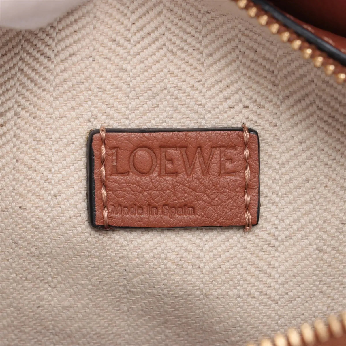 Loewe Mini Puzzle Two-Way Shoulder Bag Brown x Pink