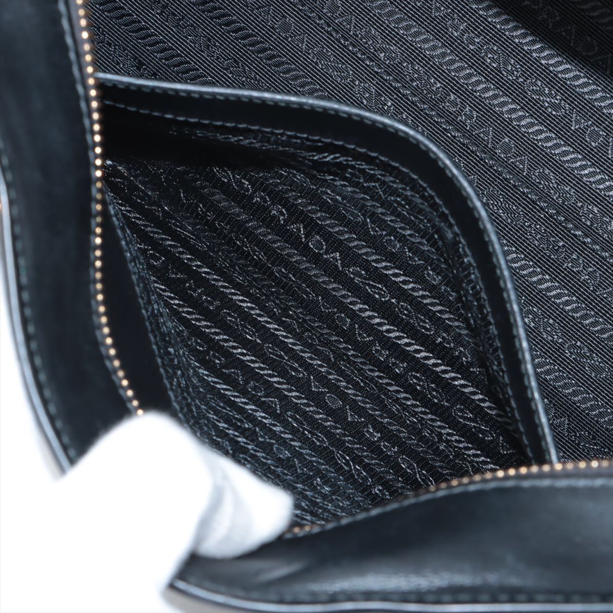 Prada Saffiano Leather Handbag Black