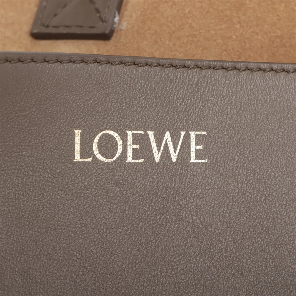 Loewe Puzzle Fold XXL Leather Tote Bag Brown