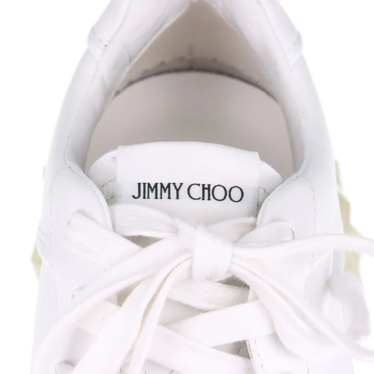 Jimmy Choo Diamond Leather Sneaker Unisex White