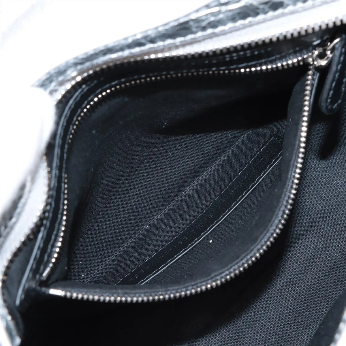 Balenciaga Le City Small Leather Two-Way Handbag Metallic Silver