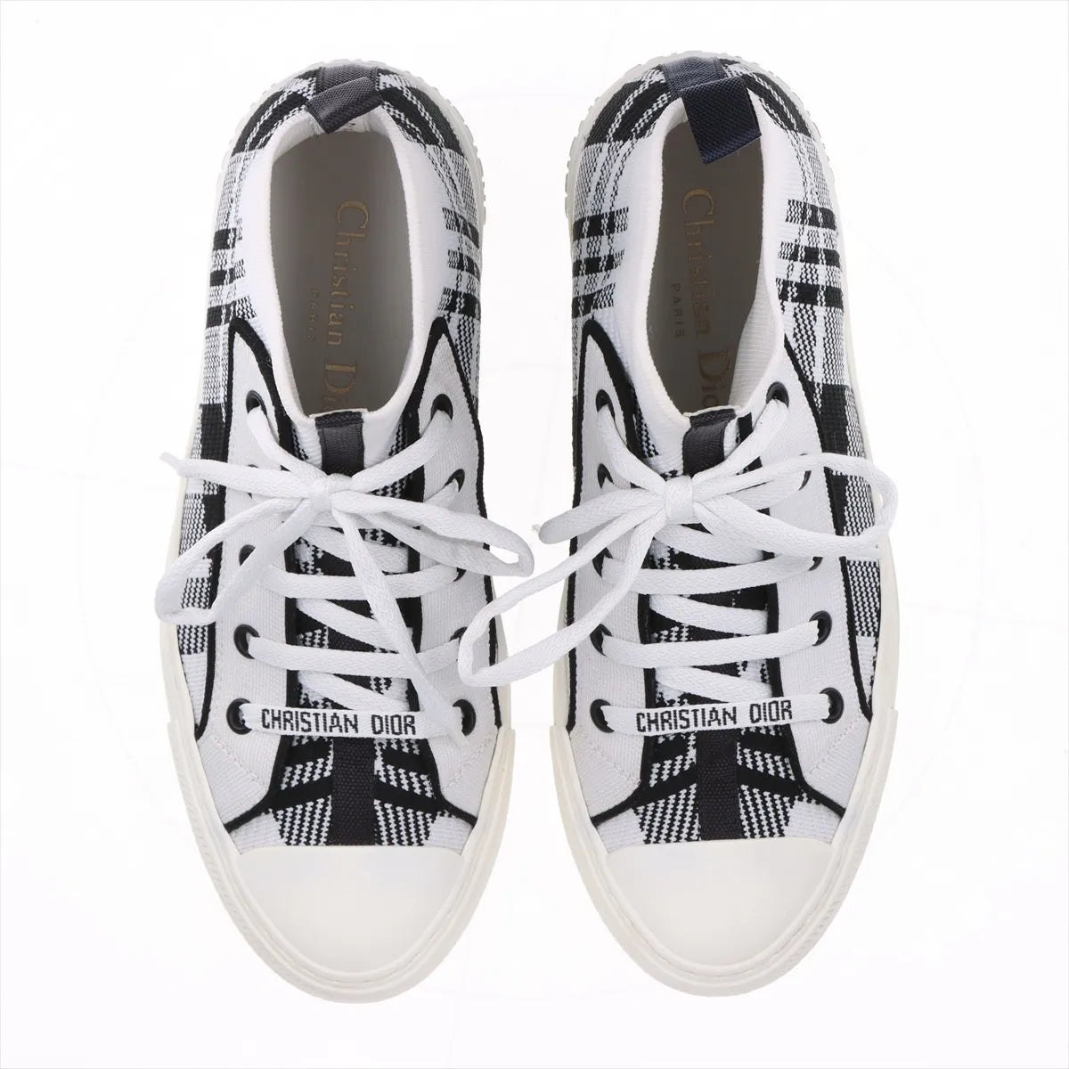 Christian Dior Walk’n’Dior Knit High-Top Sneakers — 36.5; actual item photo 7