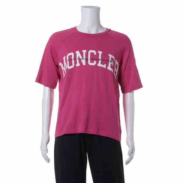 Moncler Cotton T-Shirt — Pink, S