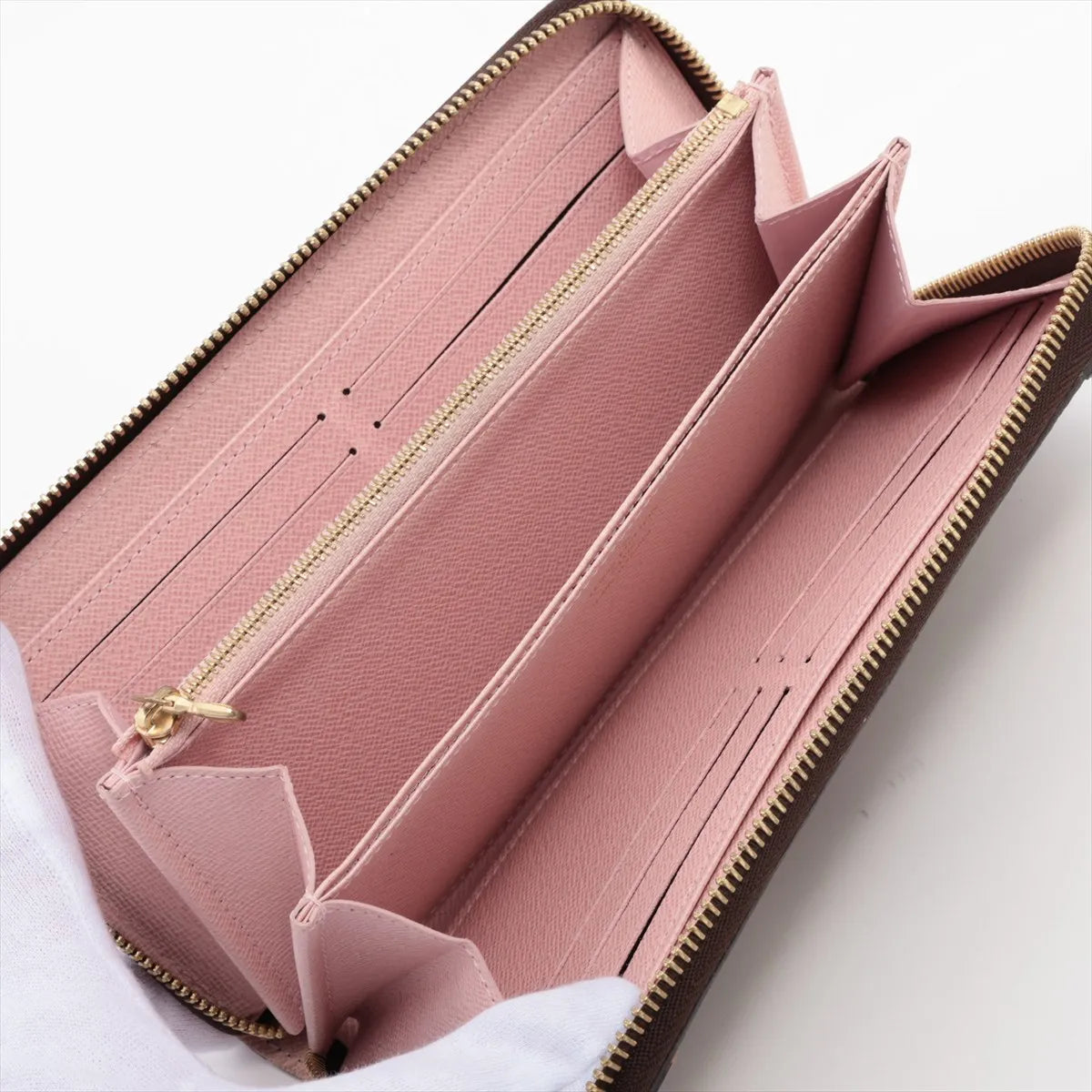Louis Vuitton Monogram Dog Motif Zippy Wallet — Rose Ballerine; actual item photo 3