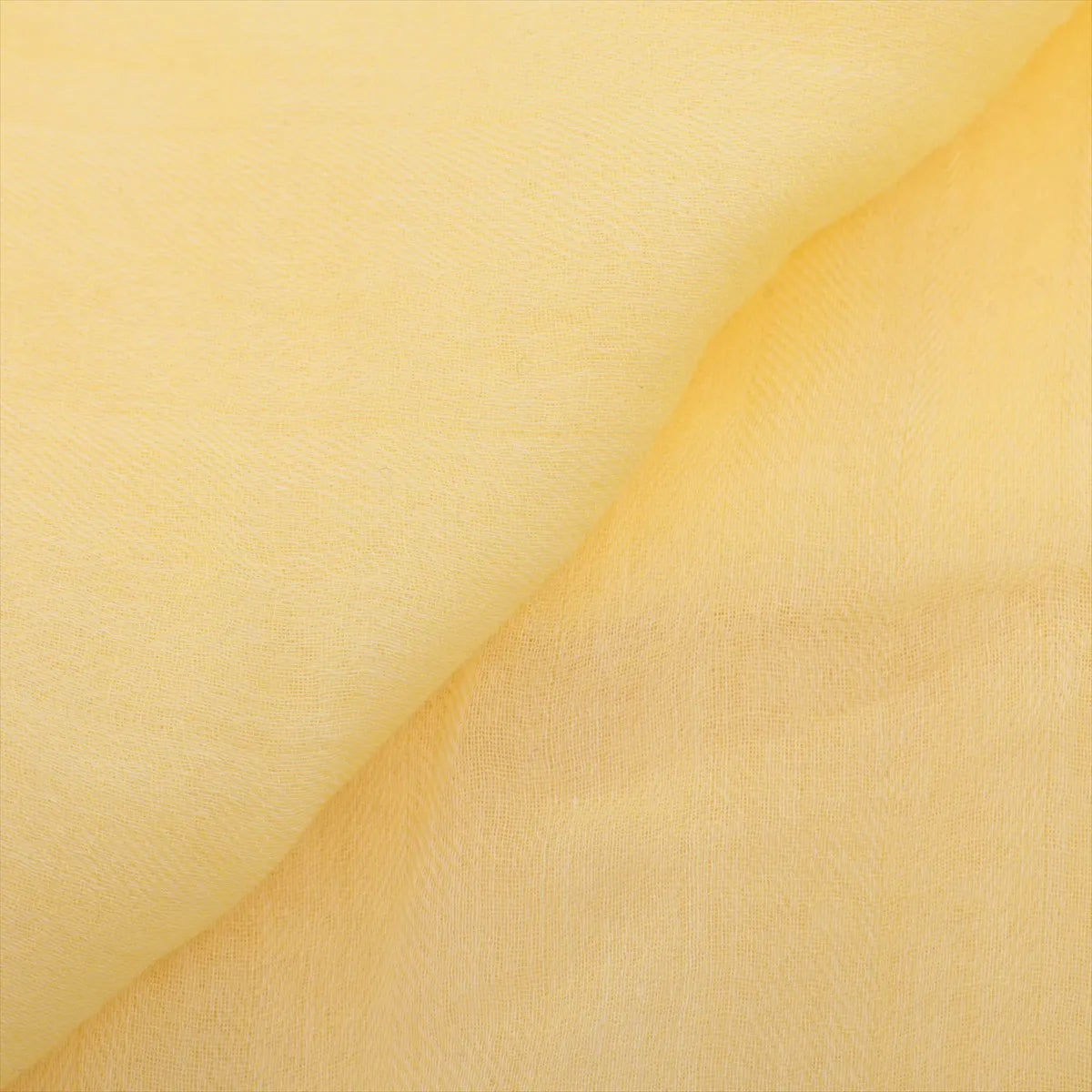 Hermès Naoshima Cotton Stole — Yellow; actual item photo 2