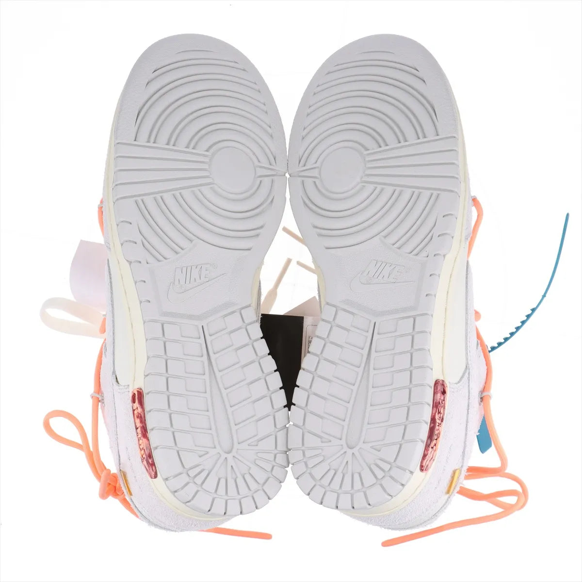 Nike x Off-White Dunk Low Sneakers — White & Gray, 26 cm; actual item photo 8