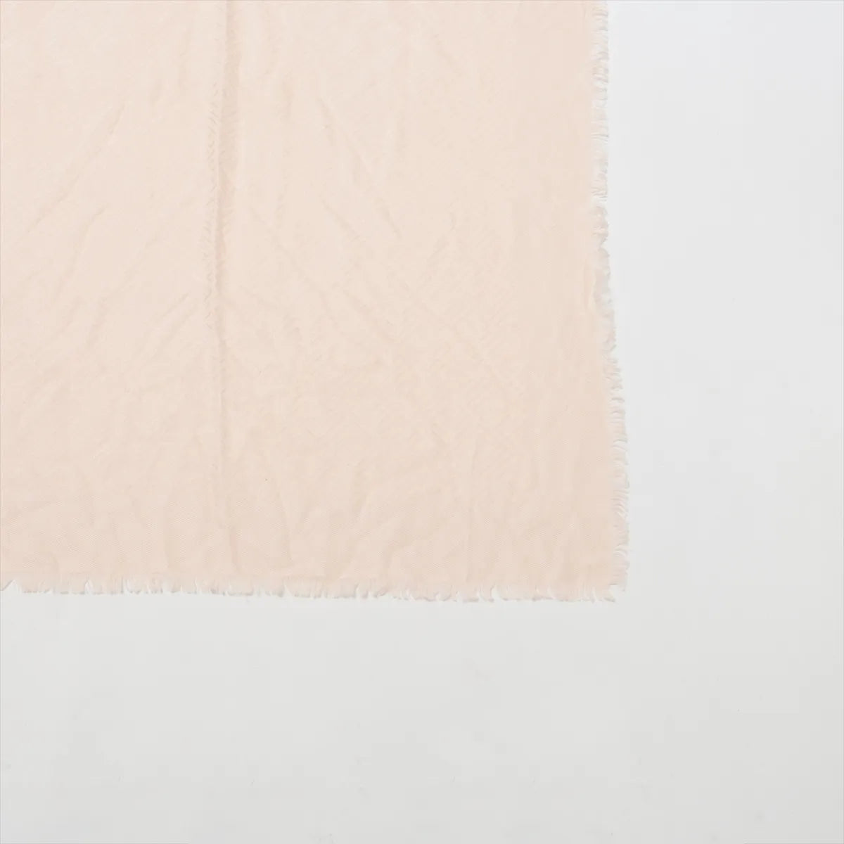 Fendi FF Silk & Wool Stole — Pink; actual item photo 4