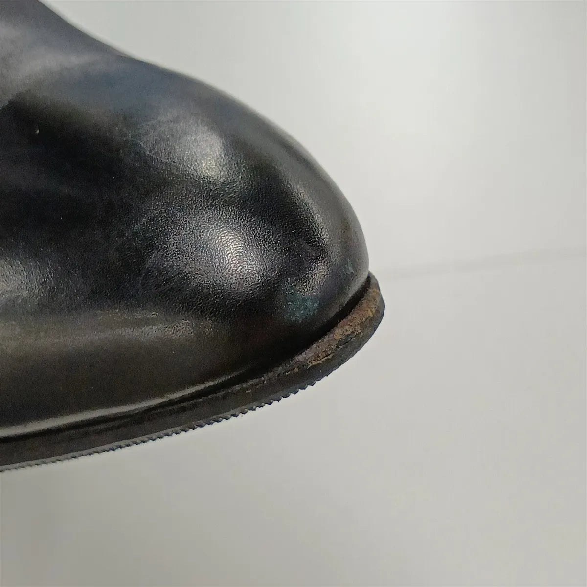 Versace Medusa Leather Tall Boots — Black, 37; actual item photo 16