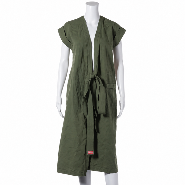Kenzo Cotton Dress — Green, 34