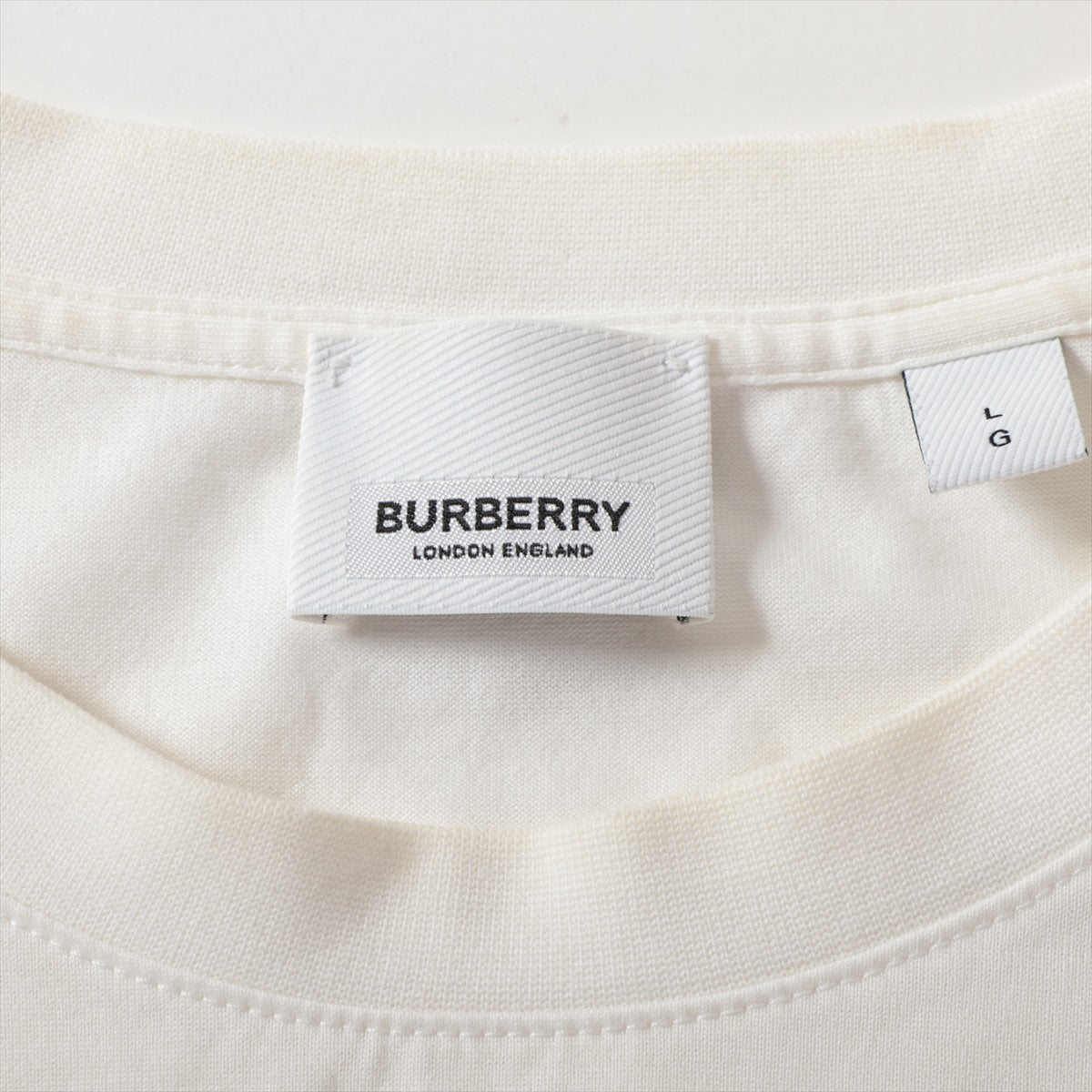 Branded Burberry Cotton T-shirt White