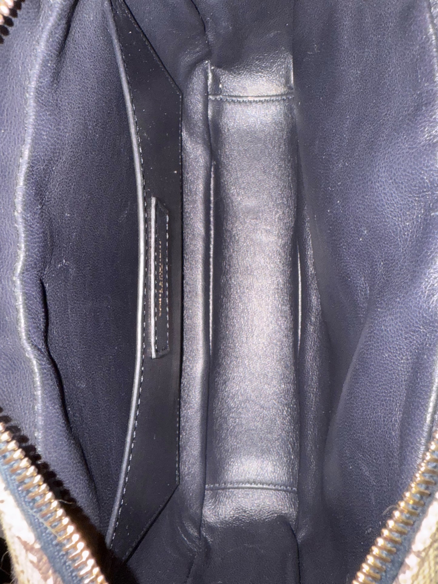 Top Saint Laurent Canvas Monogram All Over Camera Bag Beige