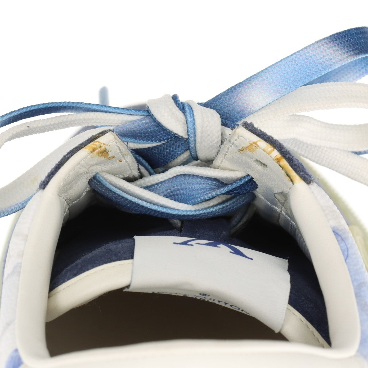 Luxury Louis Vuitton Ollie Low-top Watercolor Monogram Sneaker Blue