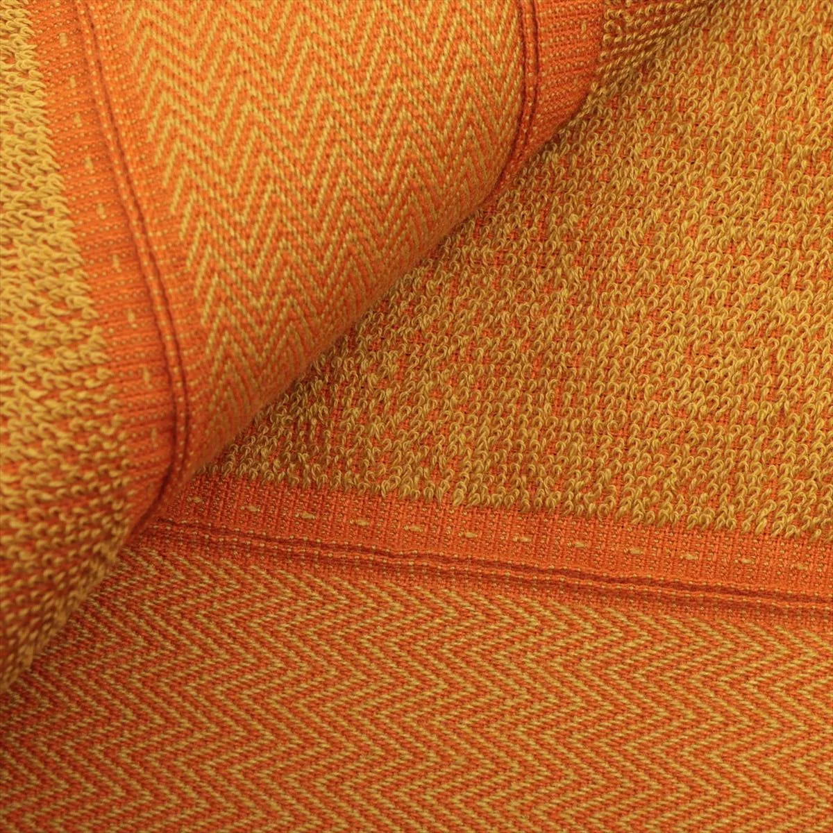 Hermès Yachting Cotton Beach Towel — Orange; actual item photo 2