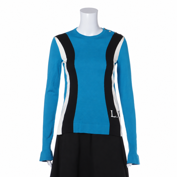 Louis Vuitton 2018 Wool & Silk Sweater — Blue, S