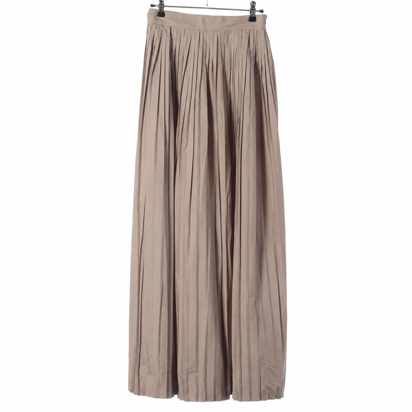 Christian Dior Pleated Polyester Skirt — Beige, I40