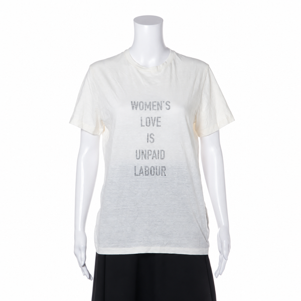 Christian Dior Cotton & Linen T-Shirt — White, S