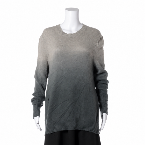 Christian Dior Bee Embroidered Knit Top — Gray, I40