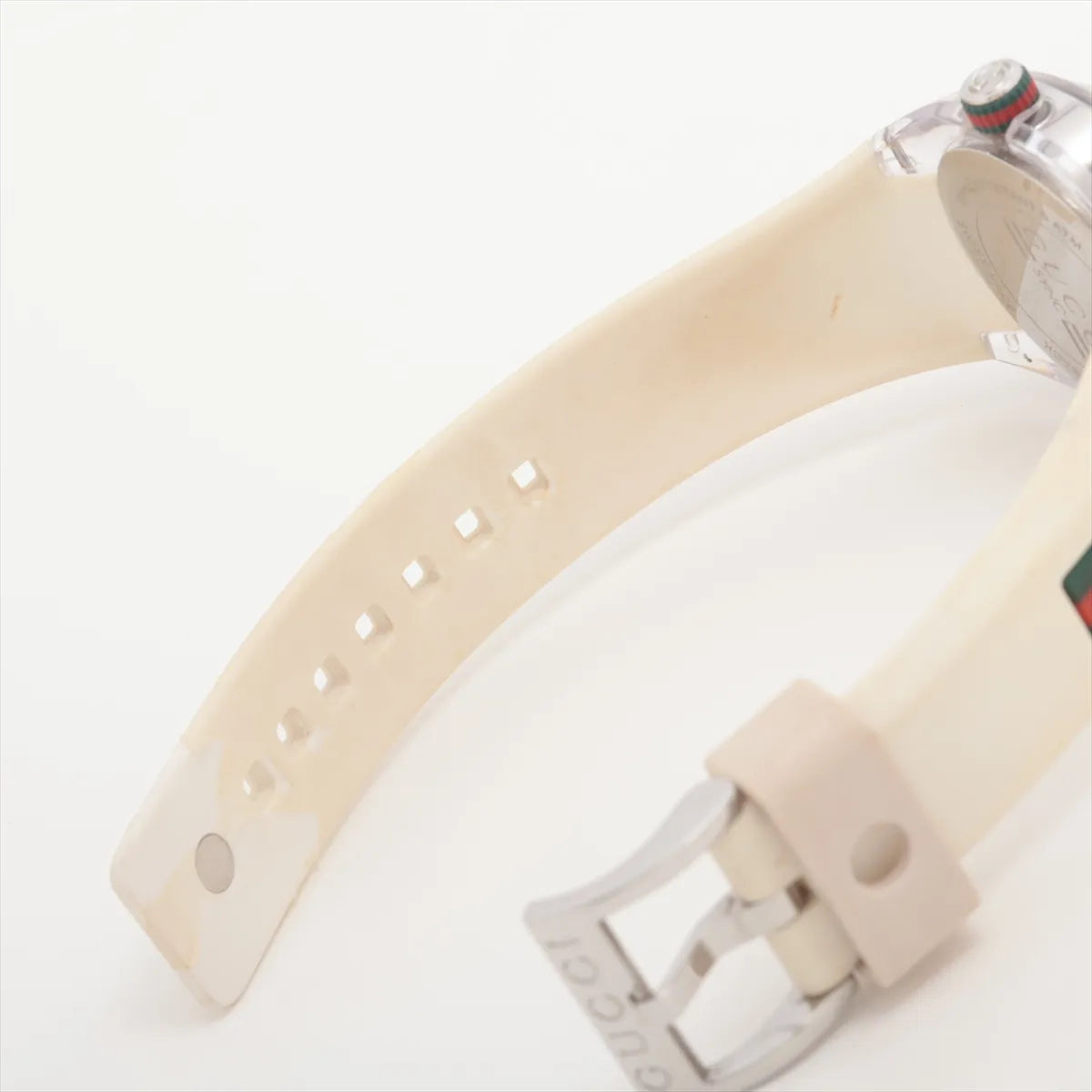 Gucci SYNC 137.3 Quartz Watch — White Web Stripe — actual item, additional view 7