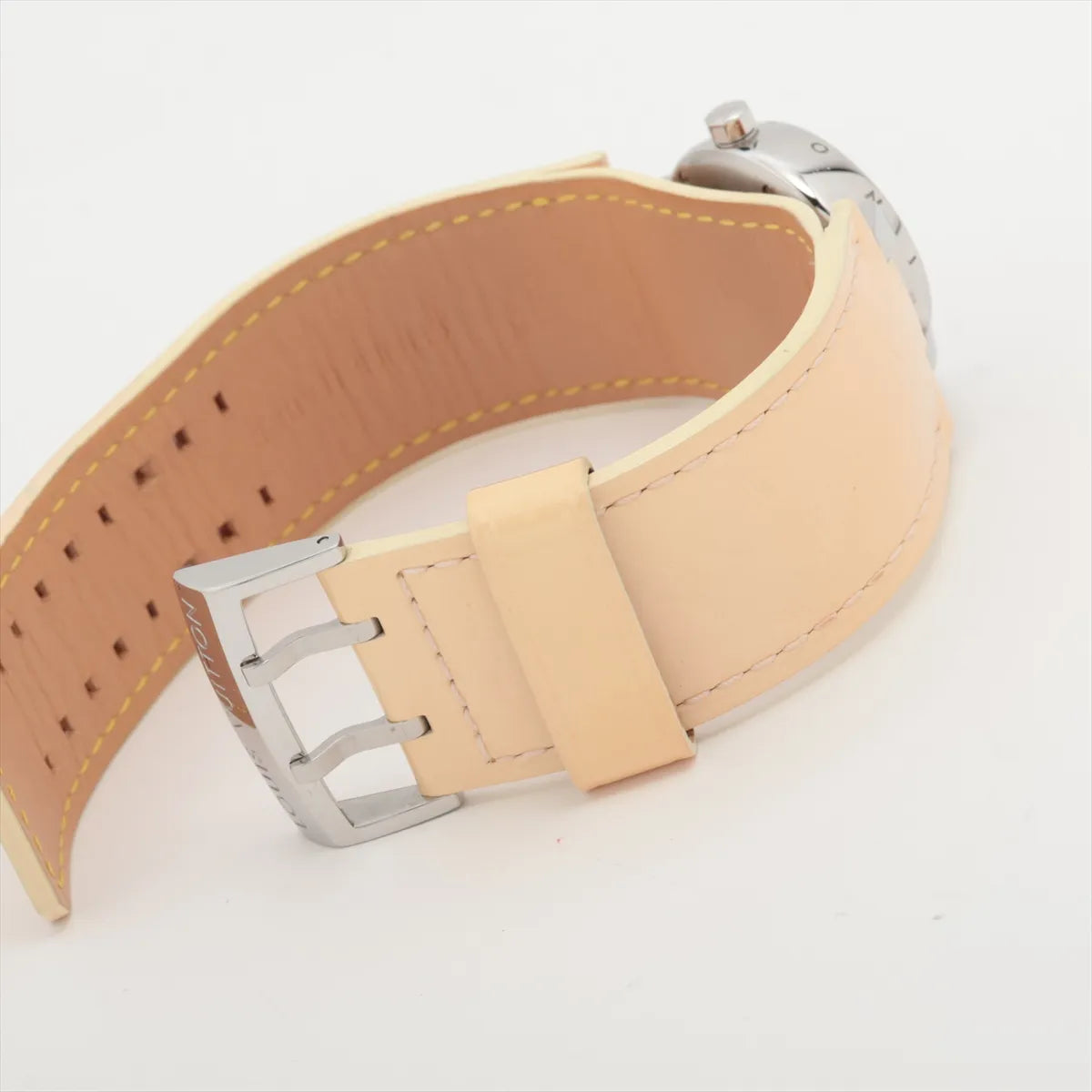 Louis Vuitton Tambour Q1216 Quartz Watch — Pink Mother of Pearl — actual item, additional view 4