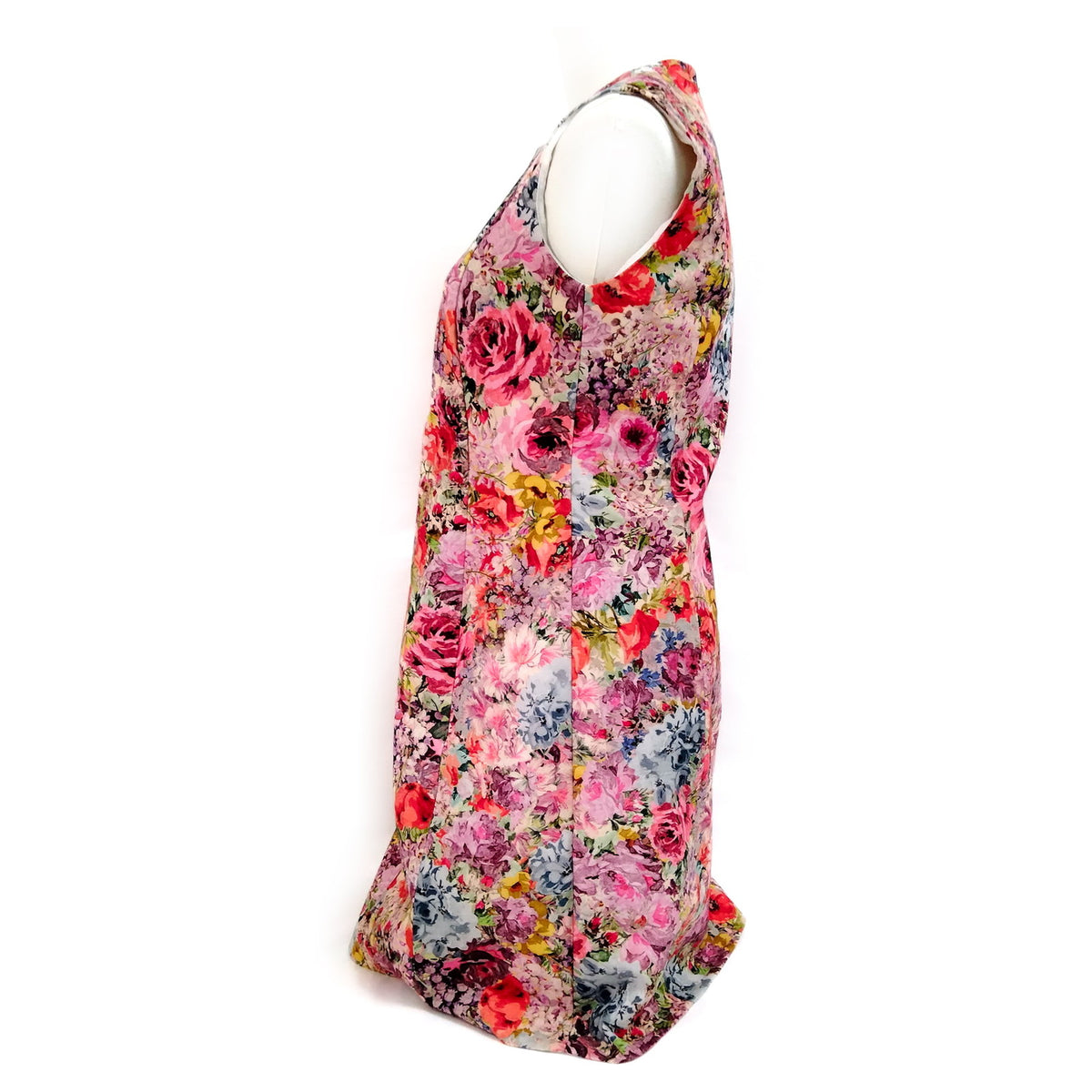 Valentino Multicolor Floral Wool & Silk Dress — IT 42 — original detail 1