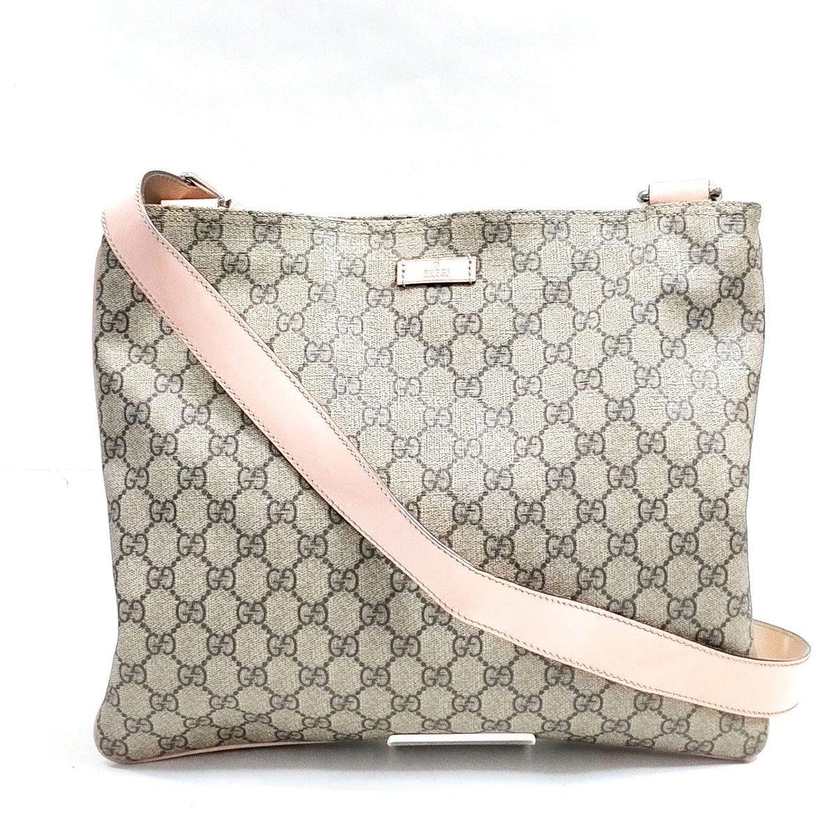 Gucci Brown Coated-Canvas Shoulder Bag — original photograph 1