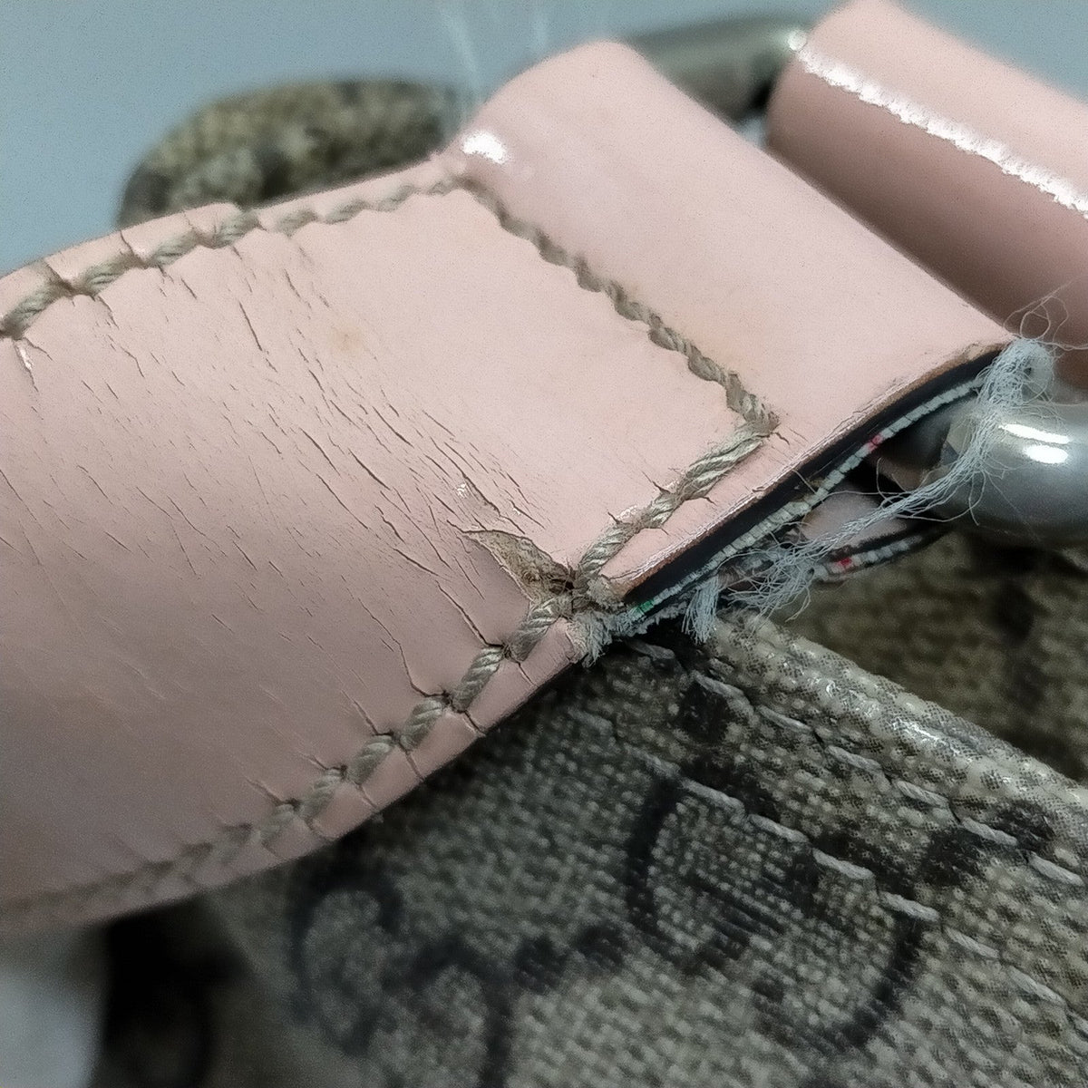 Gucci Brown Coated-Canvas Shoulder Bag — original photograph 9