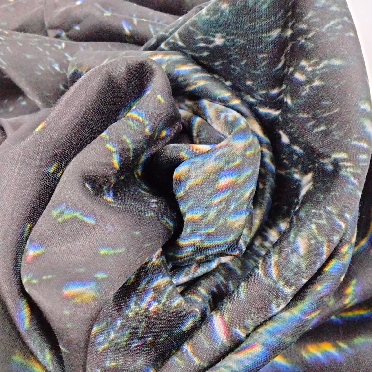 Dior Black City Lights Cotton & Silk Scarf — original detail 8