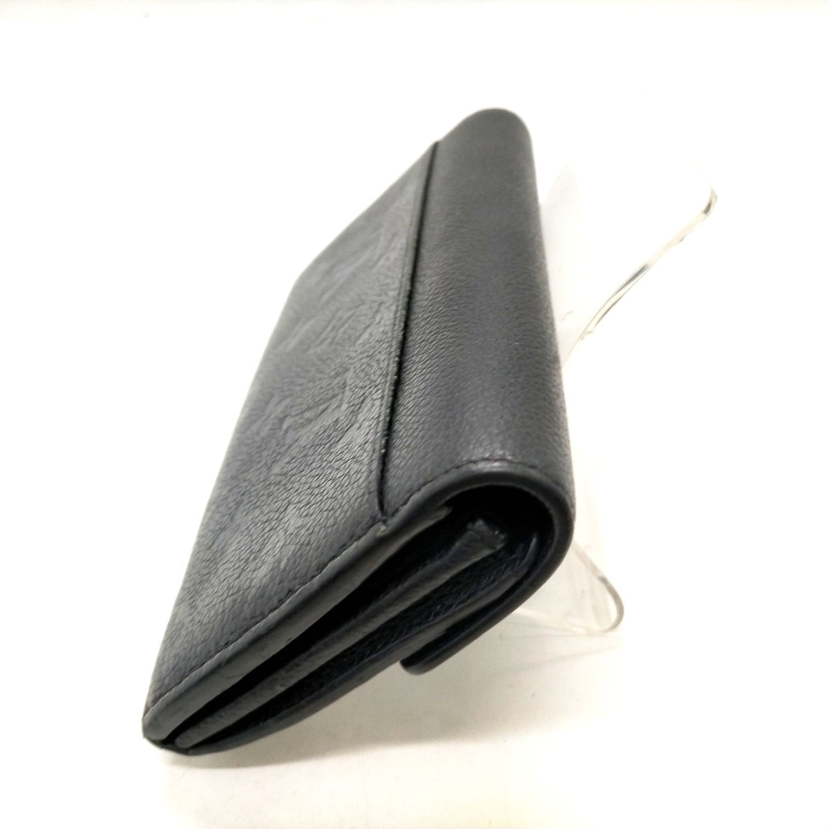 Louis Vuitton Black Monogram Empreinte Envelope Wallet — Personalized — detail 2