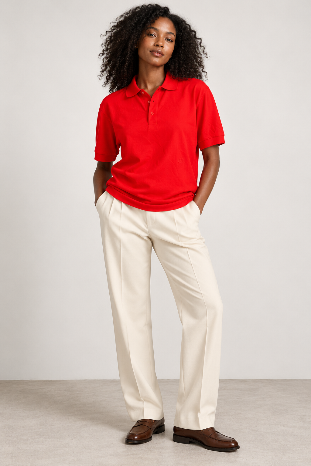 Styling example showing this garment worn with complementary pieces