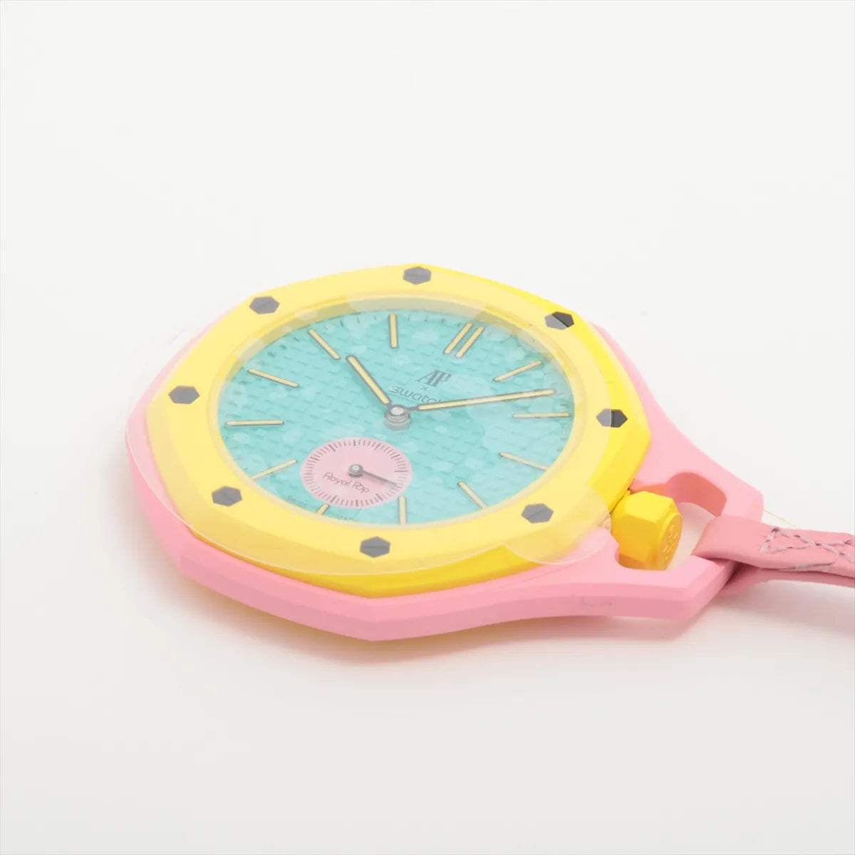 Audemars Piguet x Swatch Royal Pop OTG ROZ Pocket Watch — actual item, additional view 2