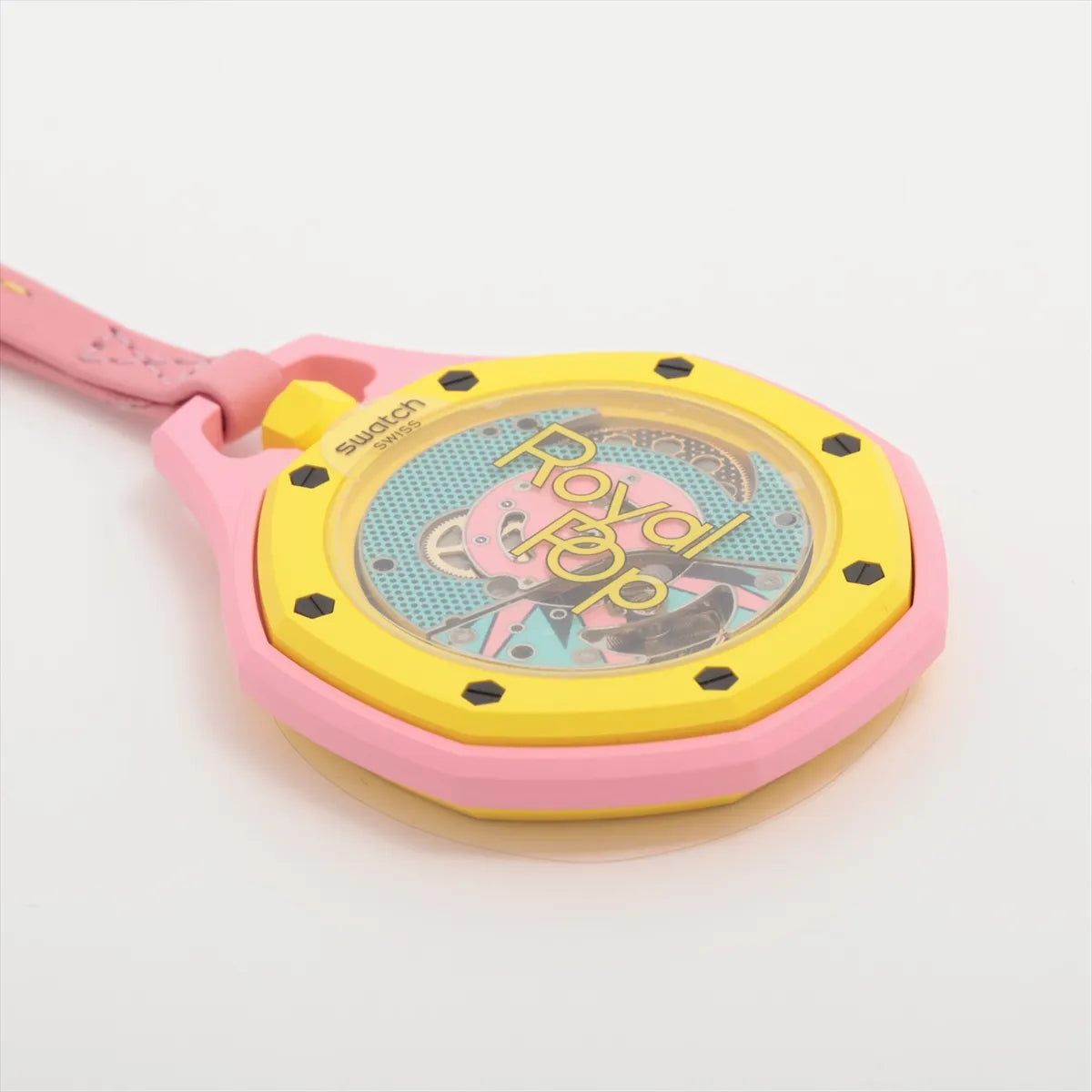 Audemars Piguet x Swatch Royal Pop OTG ROZ Pocket Watch — actual item, additional view 3