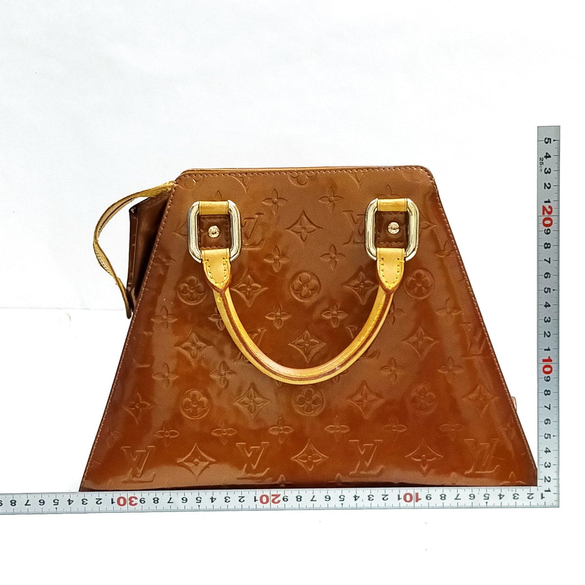 Louis Vuitton Bronze Vernis Forsyth Handbag — detail 1