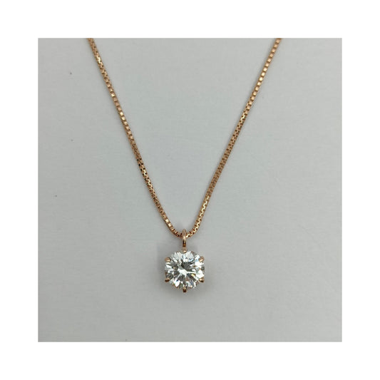 18K Rose Gold 0.310 ct Diamond Necklace — product view