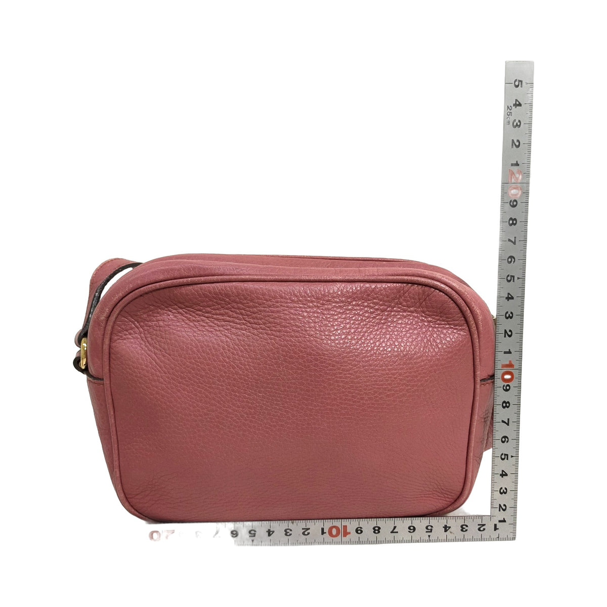 Gucci Pink Leather Tassel Crossbody Bag — detail 1