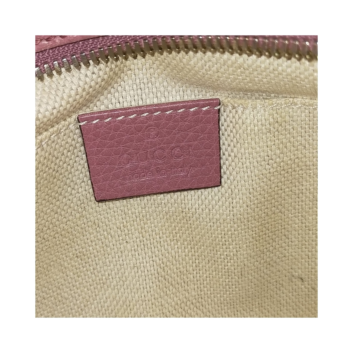 Gucci Pink Leather Tassel Crossbody Bag — detail 6