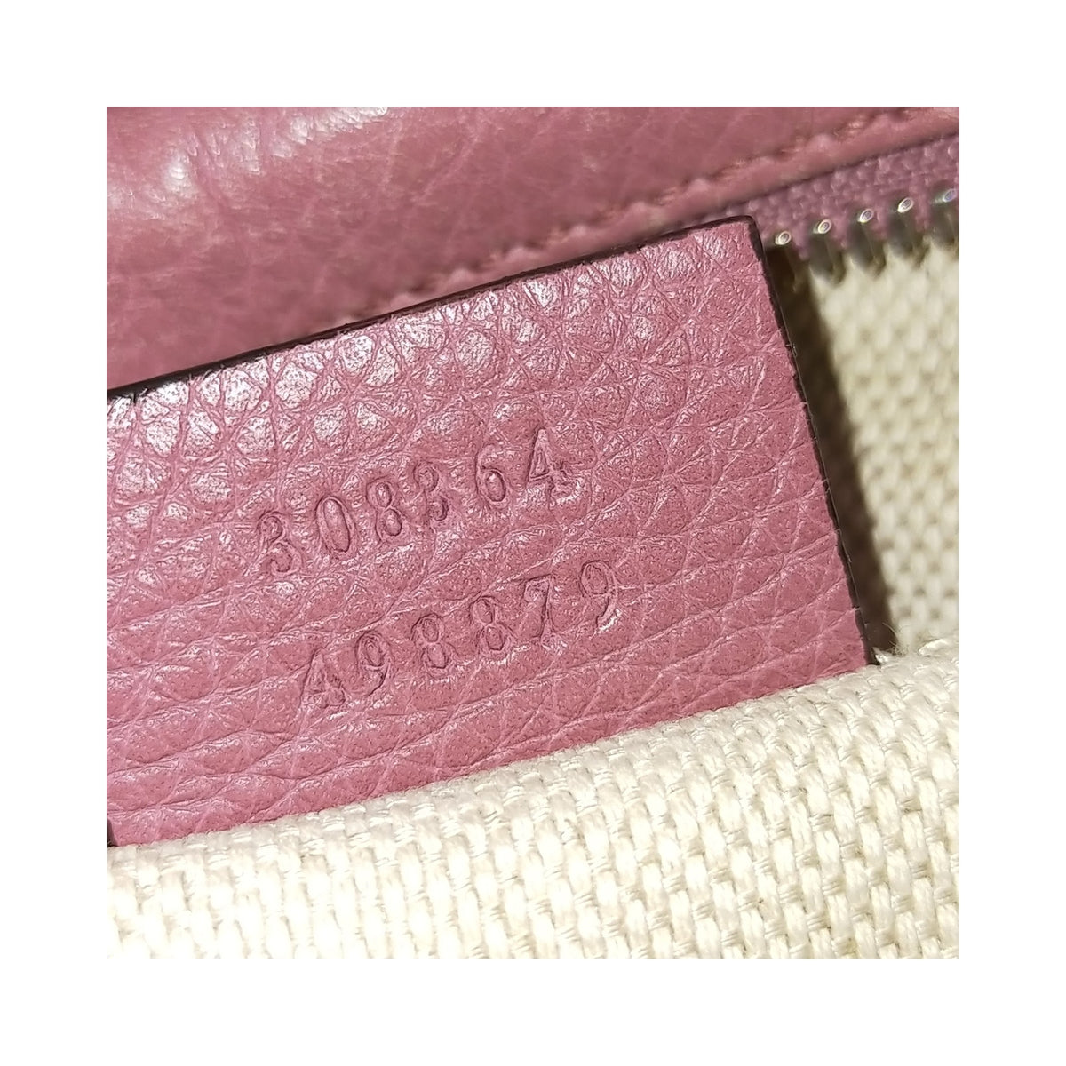 Gucci Pink Leather Tassel Crossbody Bag — detail 8