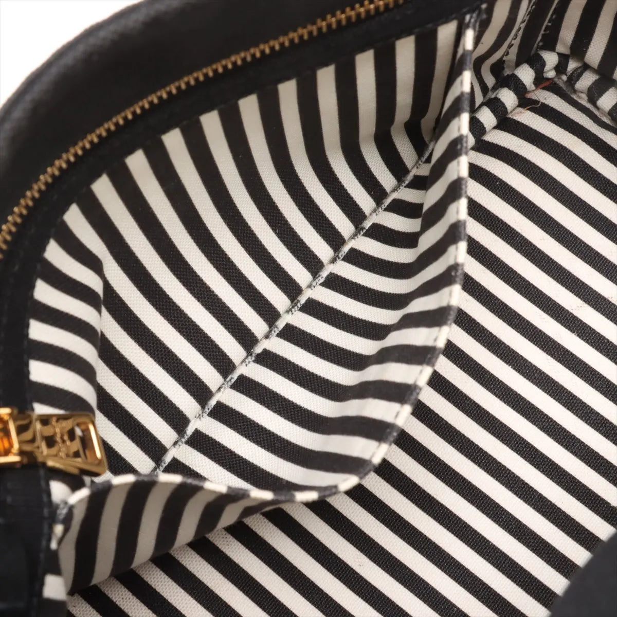 Prada Canapa Canvas x Leather Two-Way Handbag Black