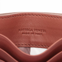 Load image into Gallery viewer, Bottega Veneta Intrecciato Leather Card Case Brown x Black